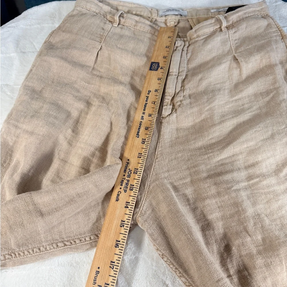 Zara linen baggy Light Brown Chinos